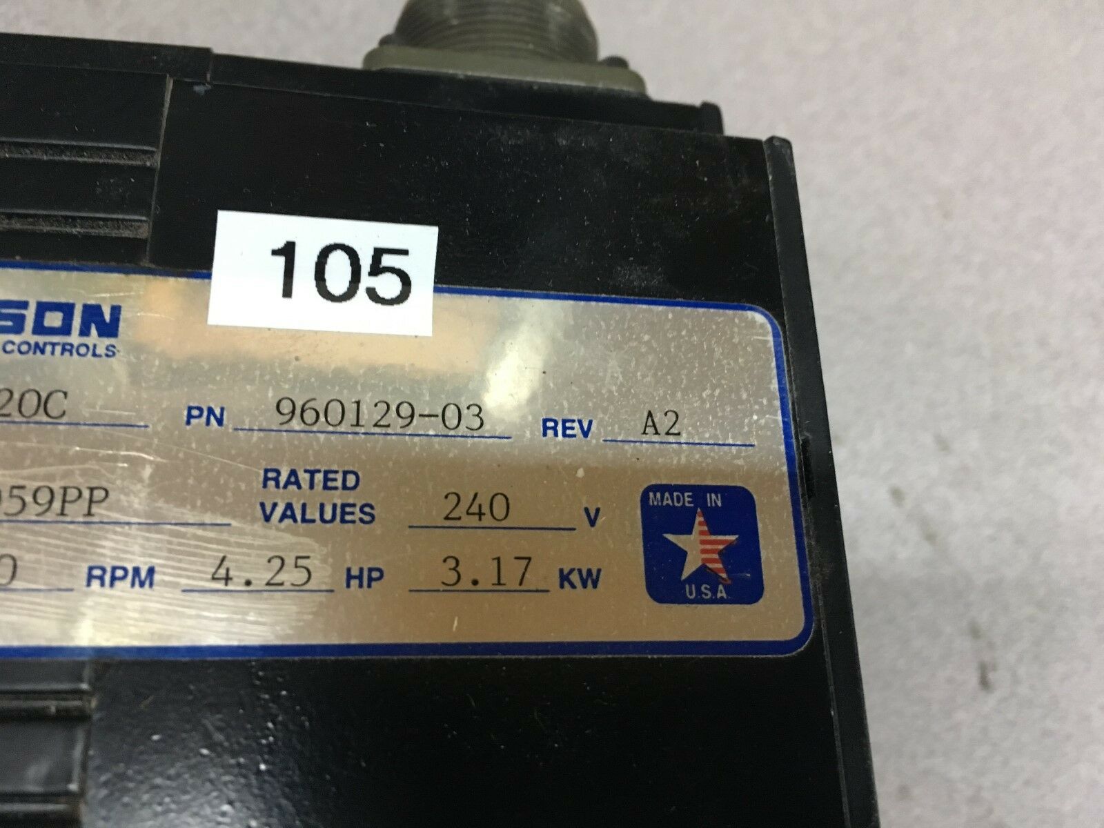 USED EMERSON DXM-4120C SERVO MOTOR 960129-03