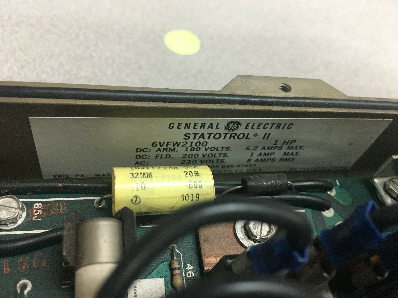 USED GENERAL ELECTRIC STATOTROL II 6VFW2100