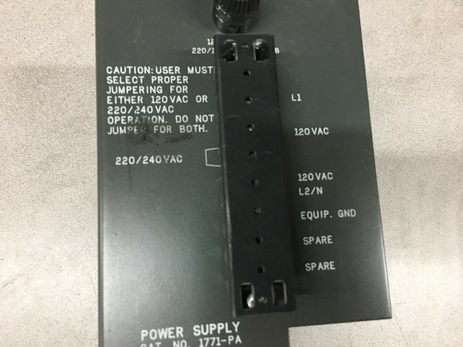 NEW NO BOX ALLEN-BRADLEY PLC-5 POWER SUPPLY 1771-PA SERIES B