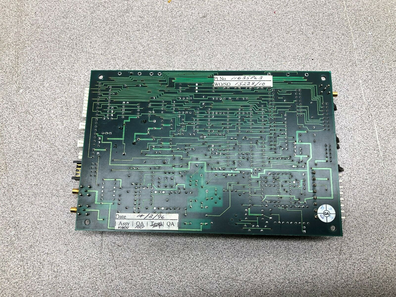 USED ELMJET UTILITY PCB BOARD 11635-DD-1