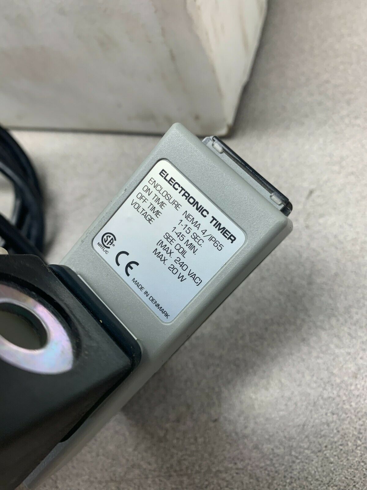 NEW IN BOX WOODWARD COMPRESSOR ELECTRIC SOLENOID DRAIN ET20M-1/2