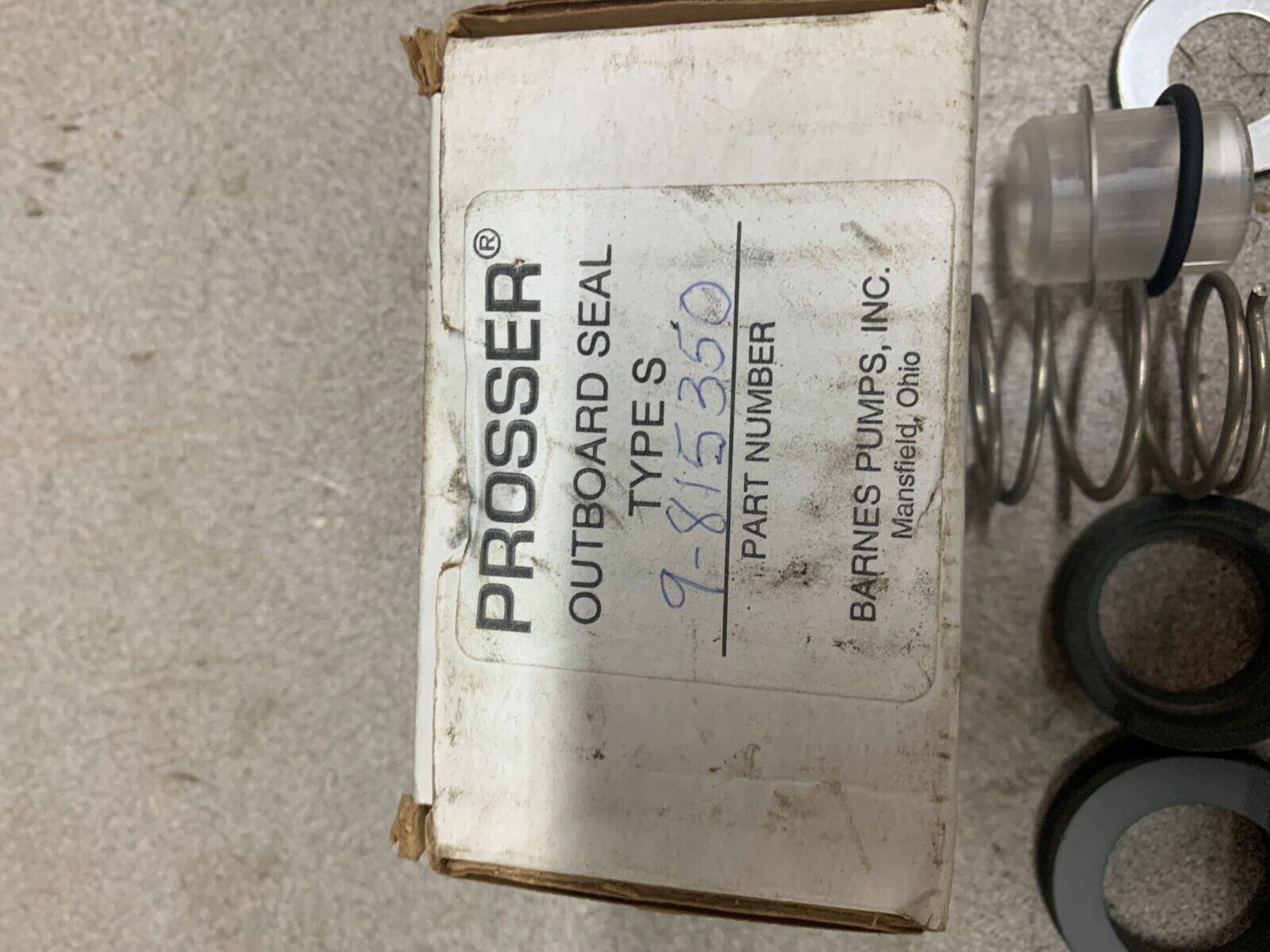 NEW IN BOX BARNES PUMPS INC. PROSSER OUTBOARD SEAL TYPE S PART 9-815350