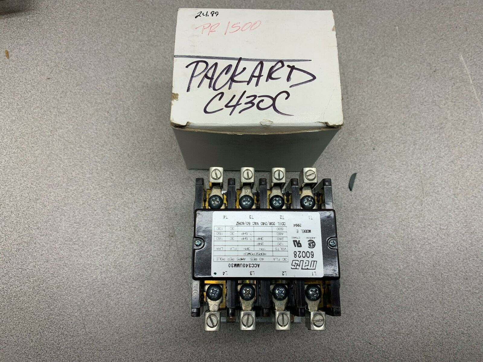 NEW IN BOX MARS CONTACTOR 685744-60028