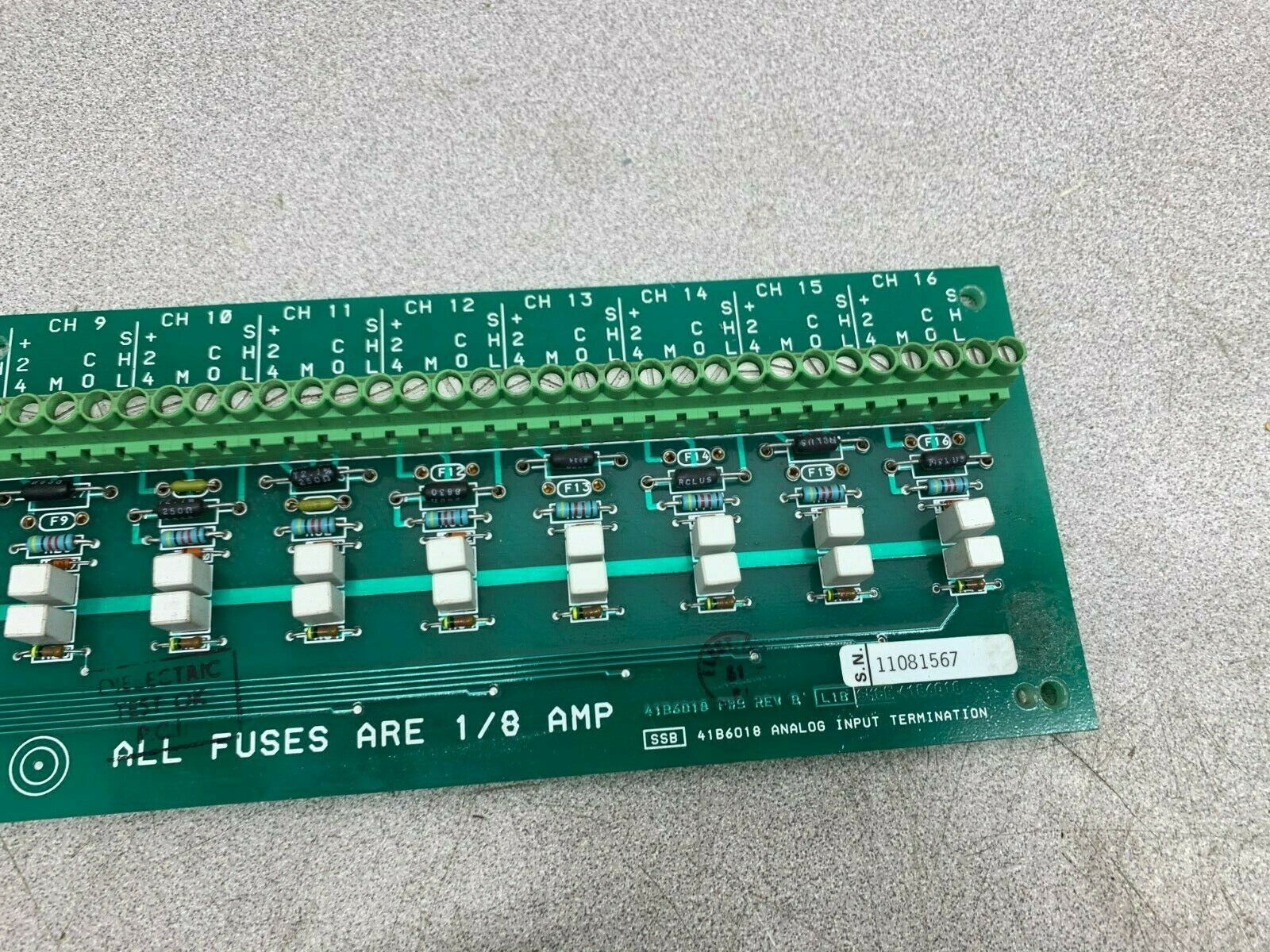 USED FISHER TERMINAL BOARD 41B7284X012-8