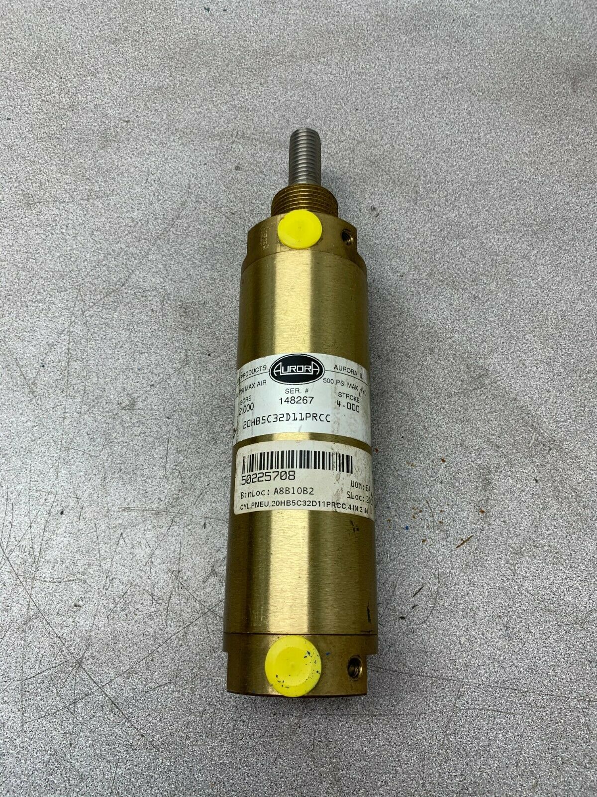 NEW NO BOX AURORA 2" BORE 4" STROKE CYLINDER 20HB5C32D11PRCC