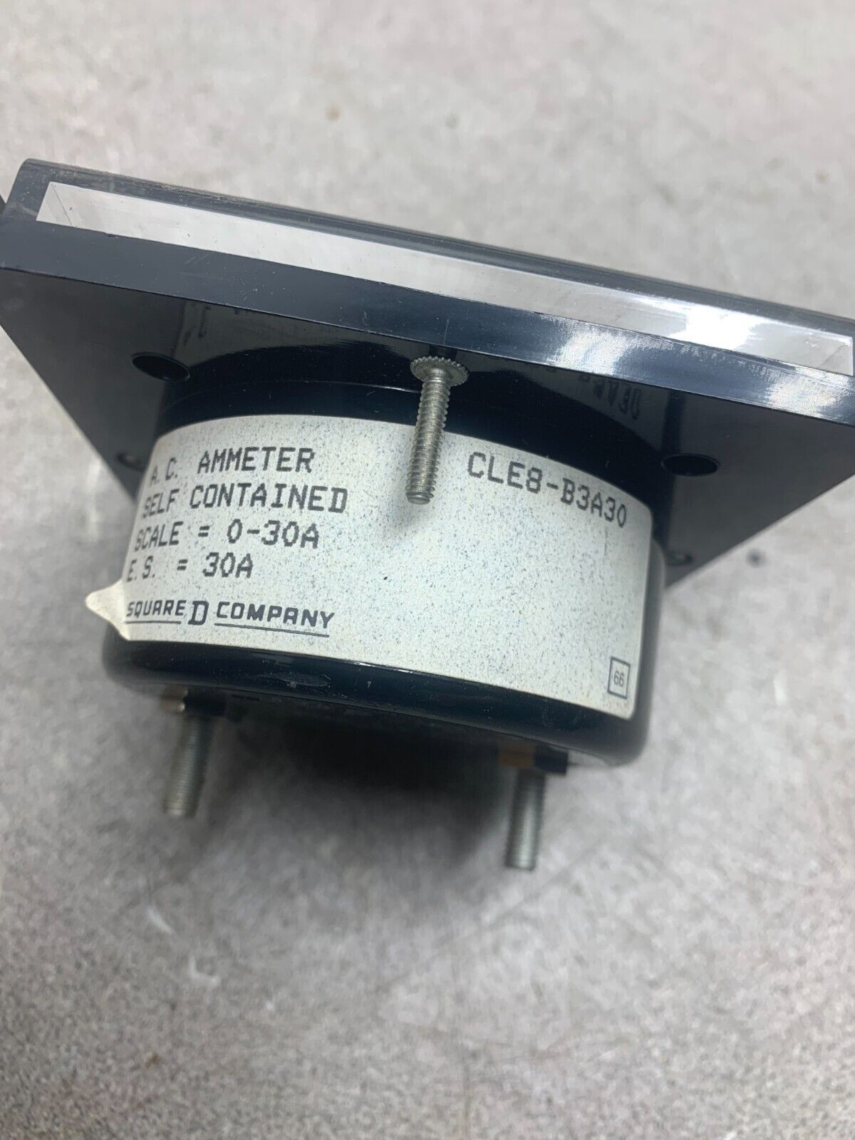 NEW IN BOX SQUARE D A.C. AMMETER CLE8-B3A30