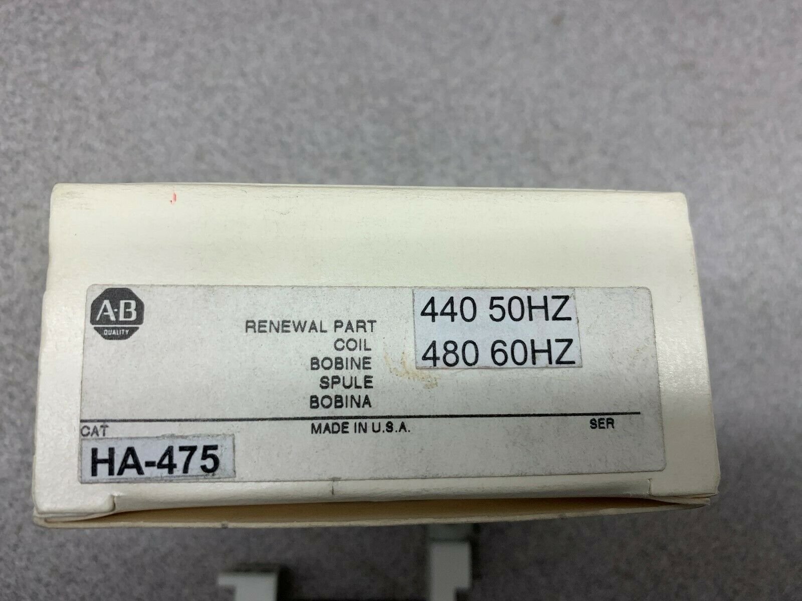 LOTS OF 2 NEW IN NON ORIGINAL BOX  ALLEN BRADLEY COIL HA-475