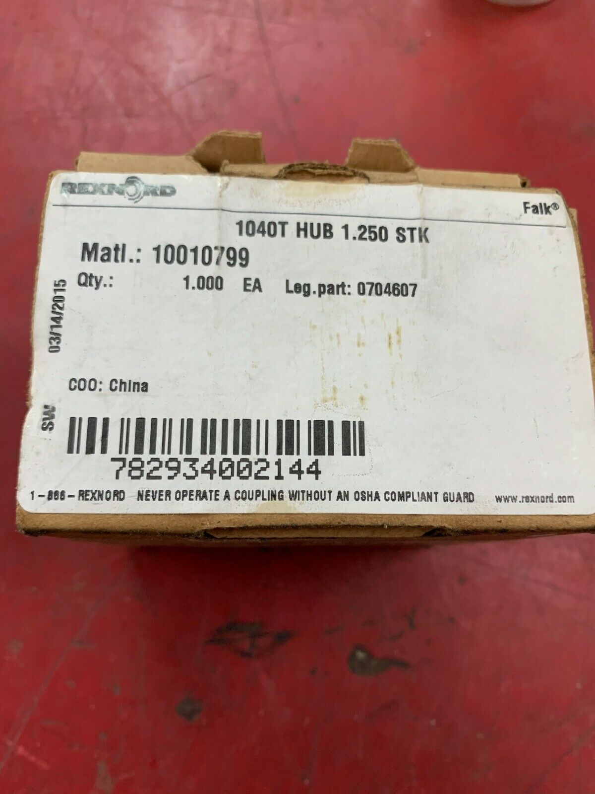 NEW IN BOX REXNORD 1040T HUB 10010799