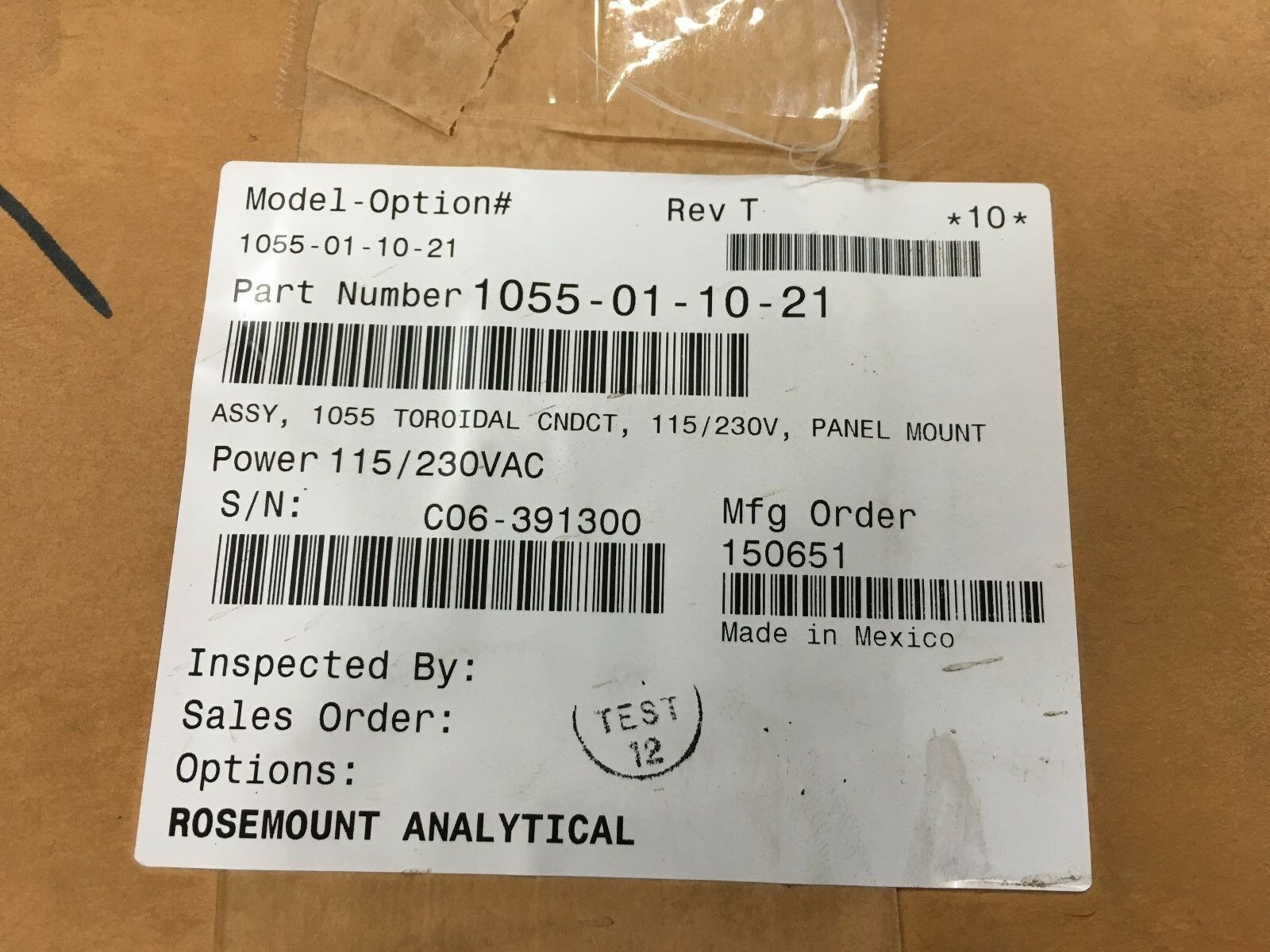 NEW IN BOX ROSEMOUNT SOLU COMP II DUAL TOROIDAL ANALYZER EMERSON 1055-01-10-21