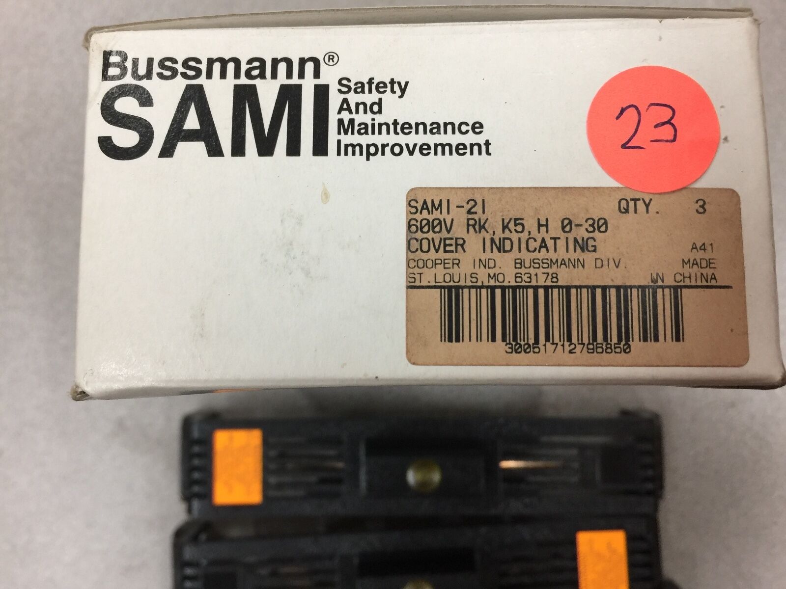 NEW IN BOX BUSSMANN SAMI FUSE COVER SAMI-21 LOT OF 3