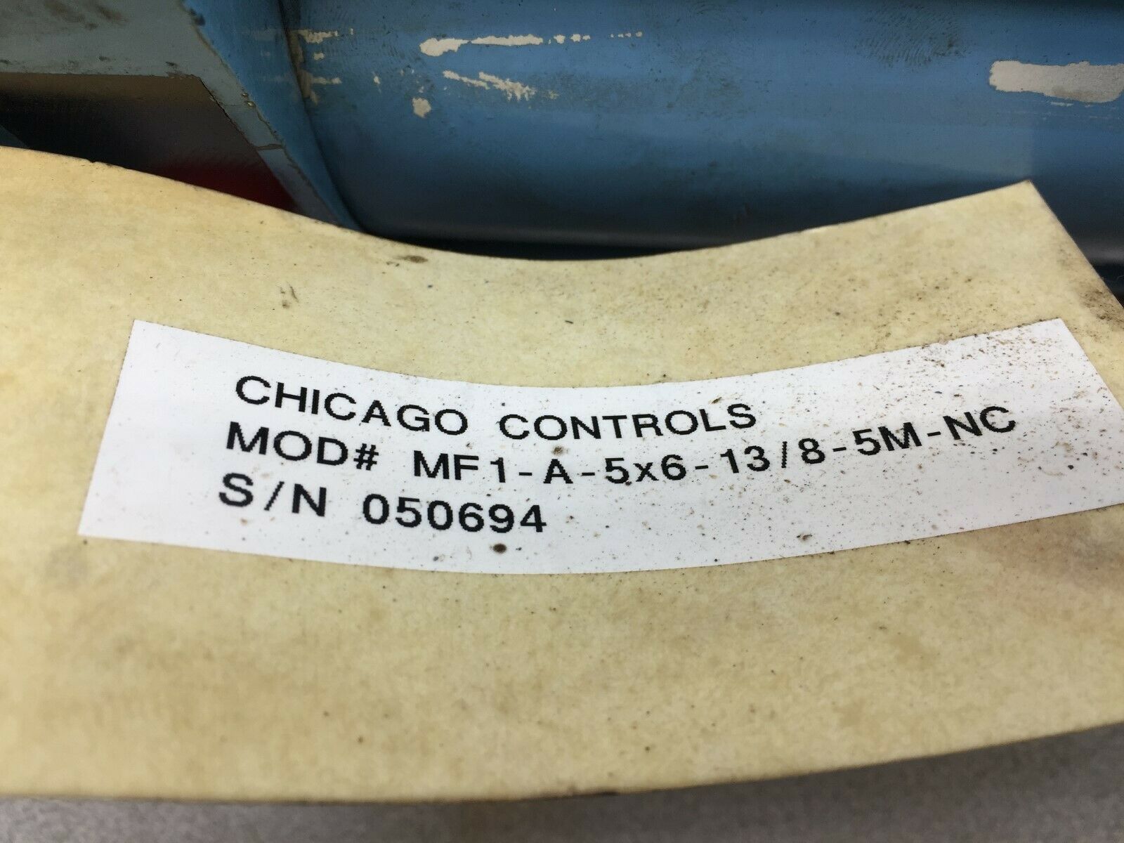 USED CHICAGO CONTROLS CYLINDER MF1-A-5X6-1 3/8-SM-NC