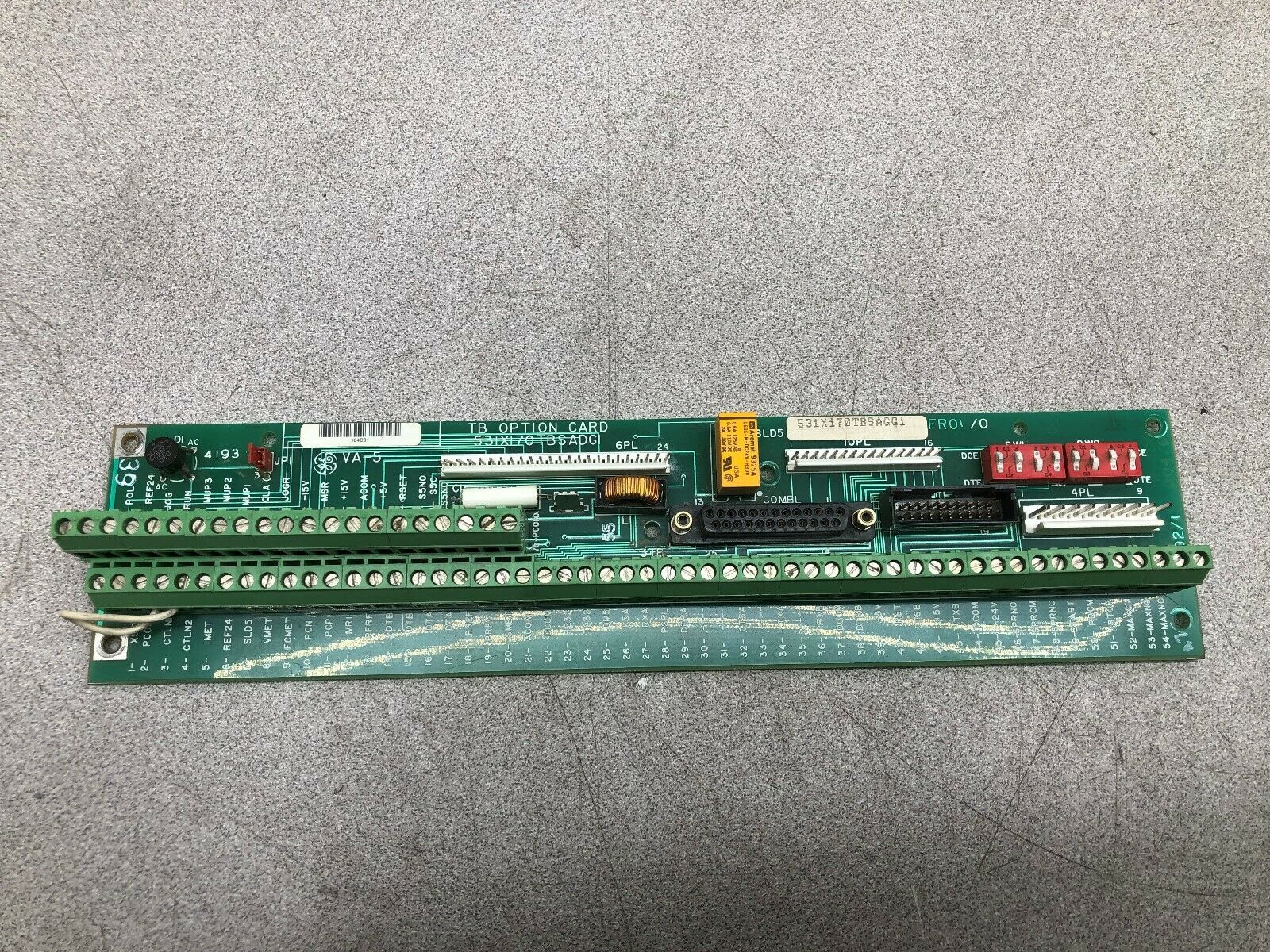 USED GE FANUC TB OPTION TERMINAL BOARD CARD 531X170TBSADG1