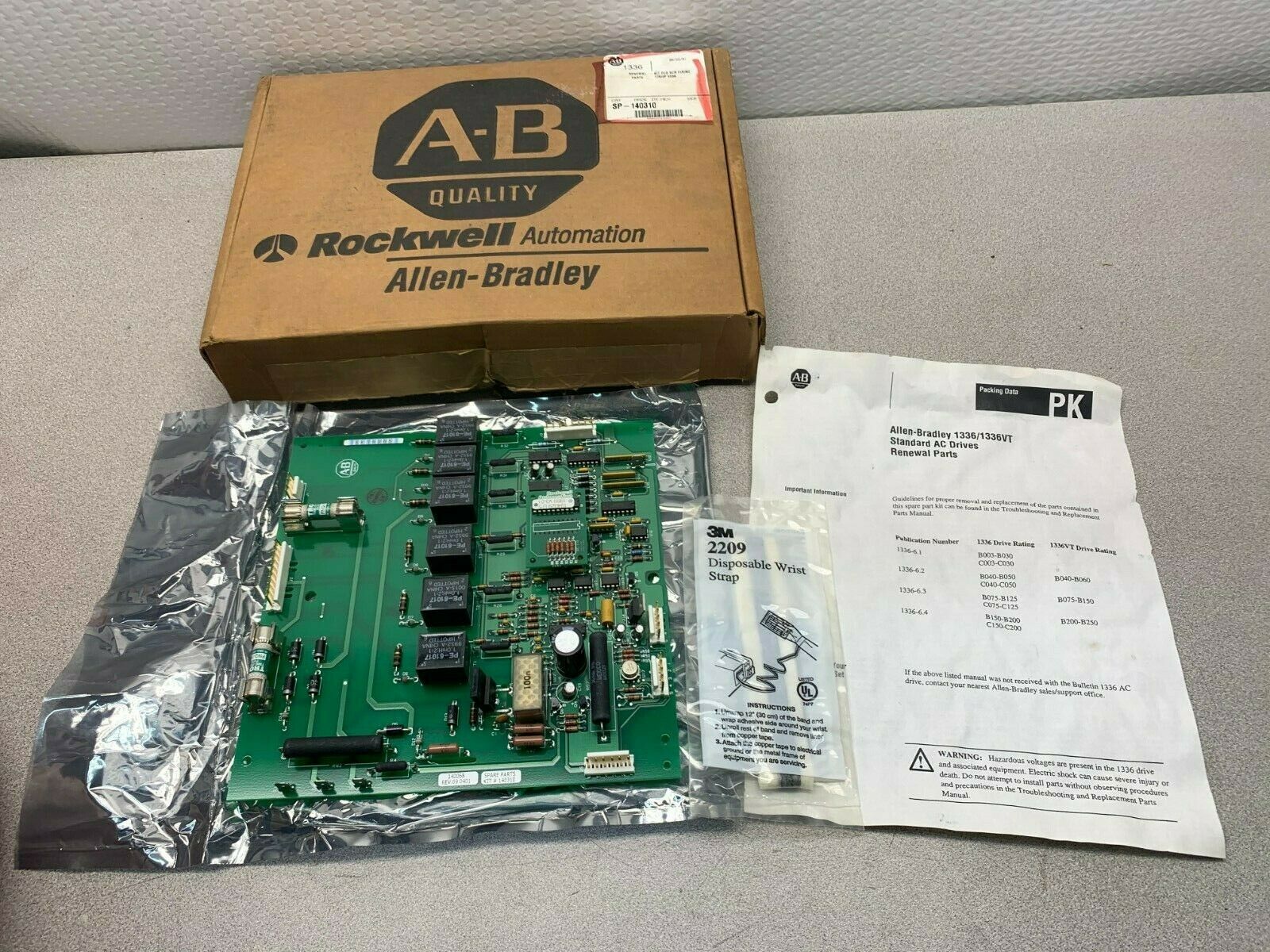 NEW IN BOX ALLEN BRADLEY KIT PCB SCR FIRING 125 HP 1336 BOARD SP-140310