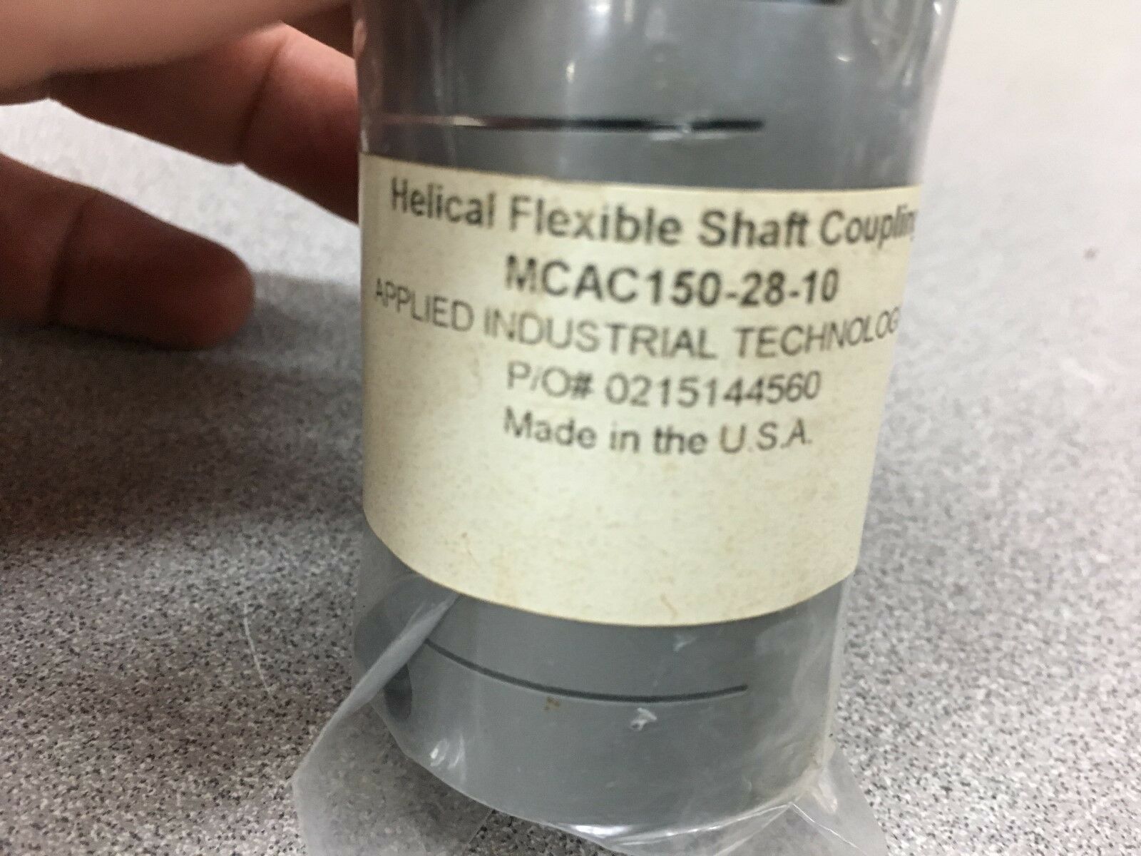 NEW NO BOX HELICAL FLEXIBLE SHAFT COUPLING MCAC150-28-10