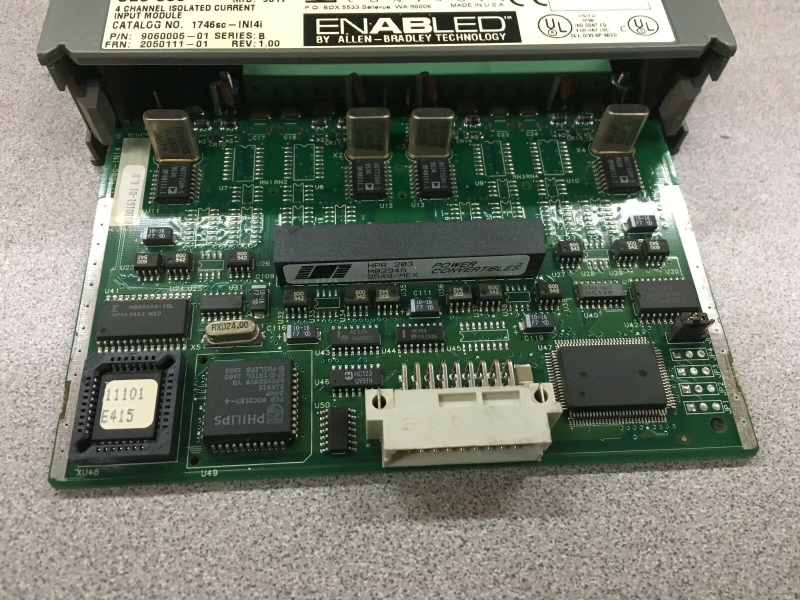 USED SPECTRUM ENABLED CURRENT INPUT MODULE ALLEN-BRADLEY 1746SC-INI4i SERIES B