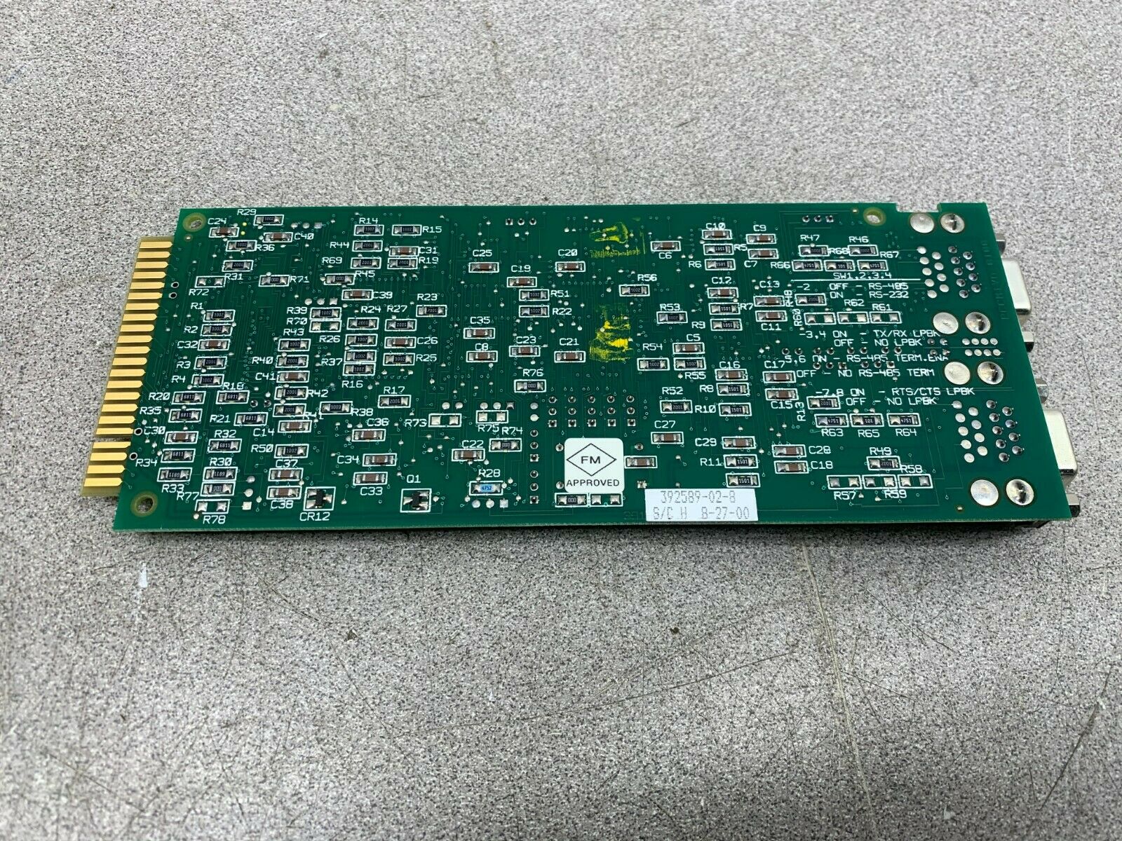 USED EMERSON BRISTOL BABCOCK NETWORK COMMUNICATION BOARD 392589-02-8