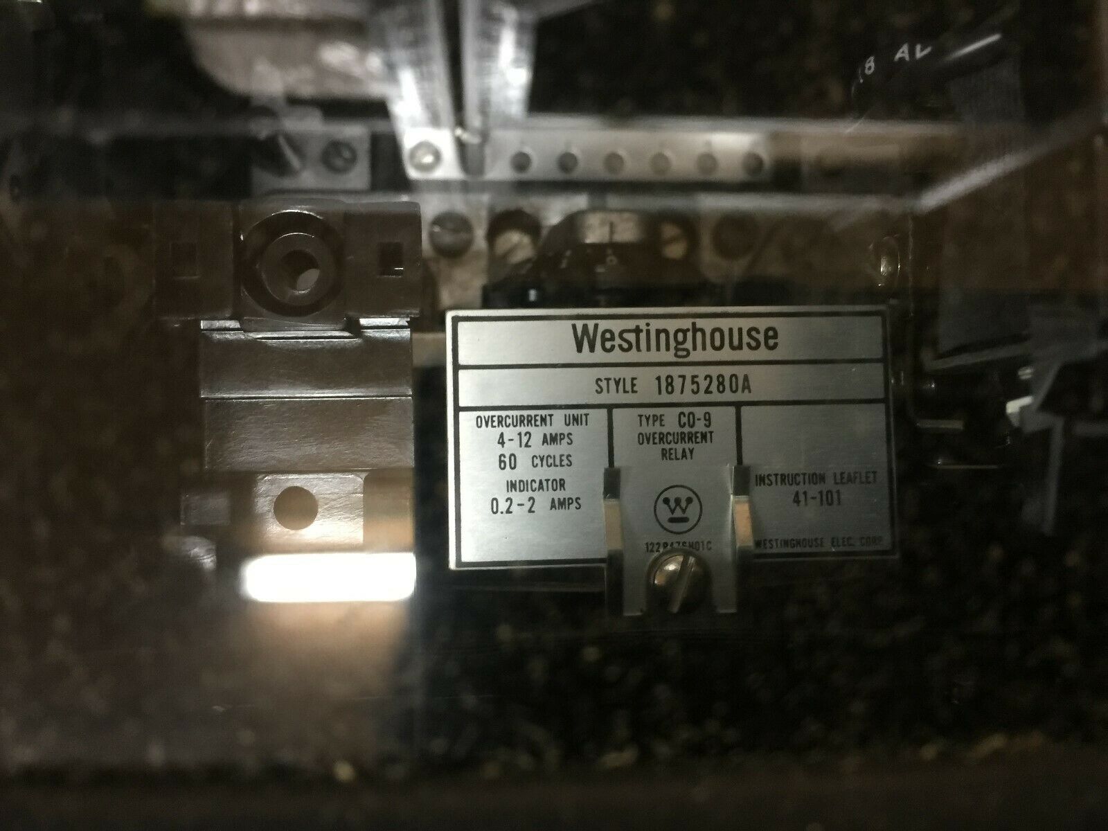 NEW IN BOX WESTINGHOUSE 4-12AMP OVERCURRENT RELAY CO-9