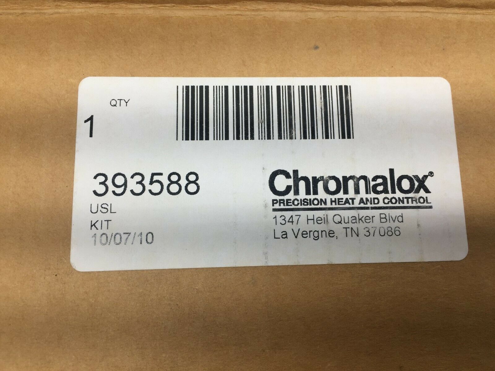 NEW IN BOX CHROMALOX USL KIT MISSING PILOT LIGHT 393588