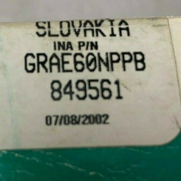 NEW IN BOX INA INSERT BEARING GRAE60NPPB