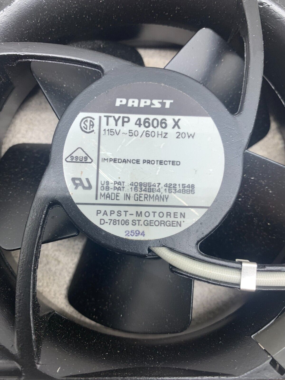 NEW IN BOX PAPST 115V. FAN TYP 4606 X