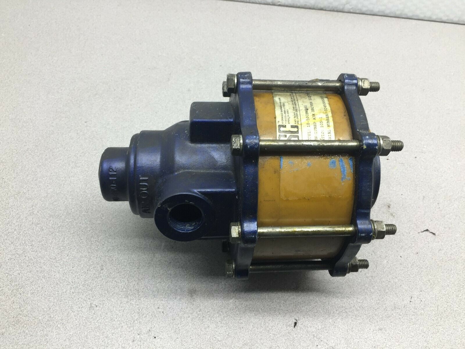 USED SC AIR DRIVEN 105:1 LIQUID PUMP 10-500BW060