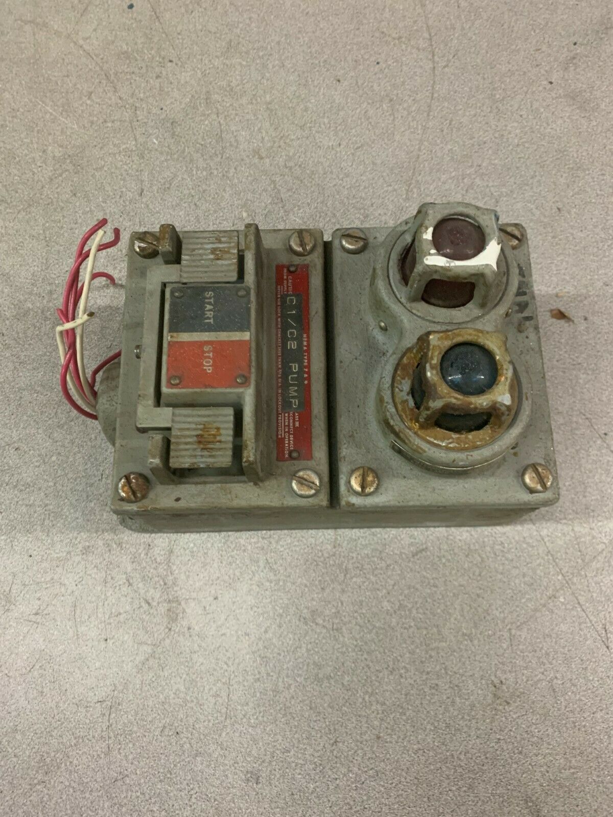 USED ALLEN-BRALDEY START STOP CONTROL STATION 800H-4HW7-29011