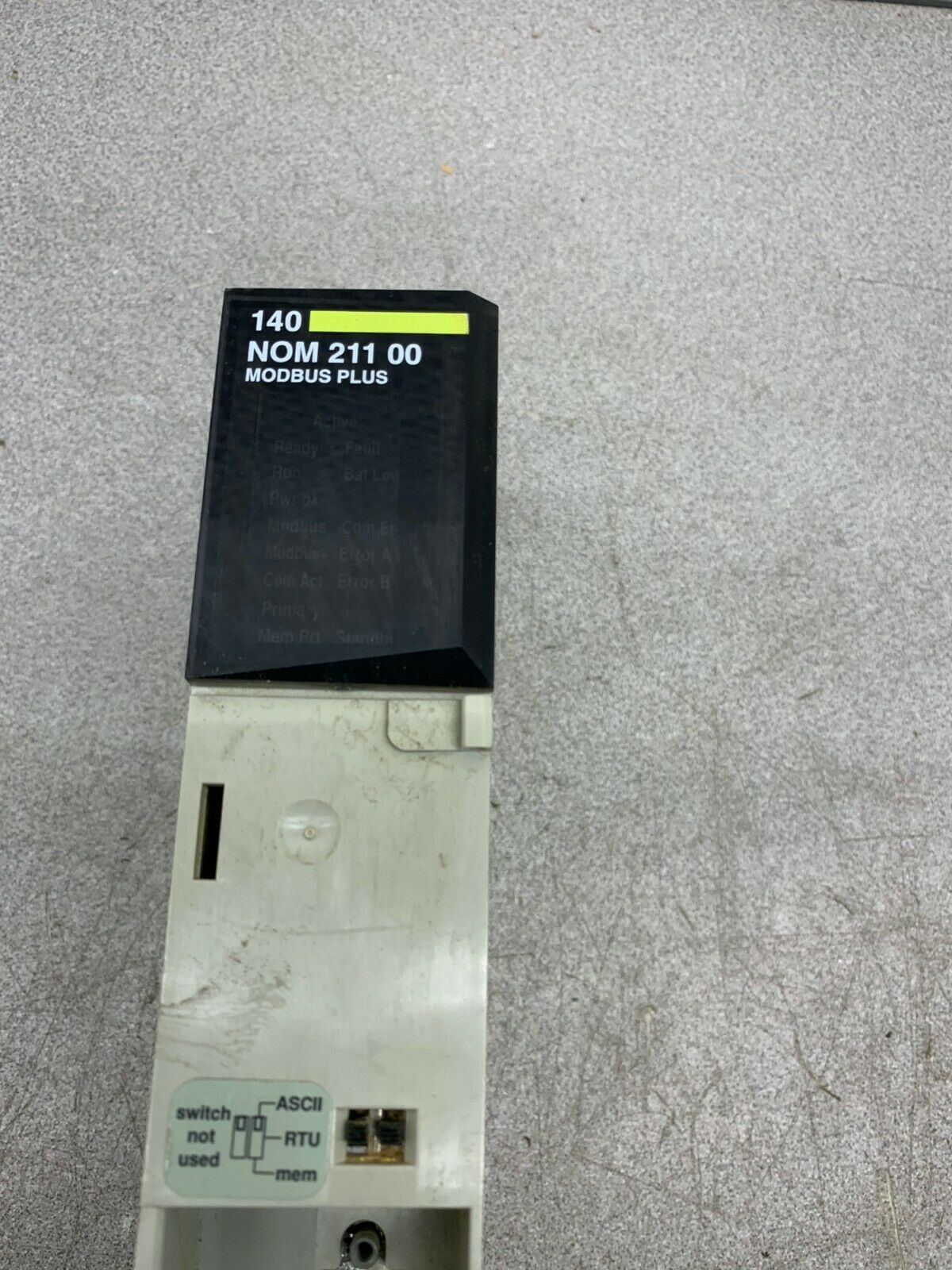 USED SCHNEIDER AUTOMATION TSX QUANTUM MODULE 140 NOM 211 00 *MISSING DOOR*