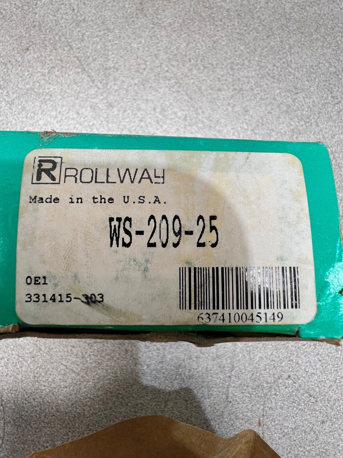 NEW IN BOX ROLLWAY BEARING WS-209-25