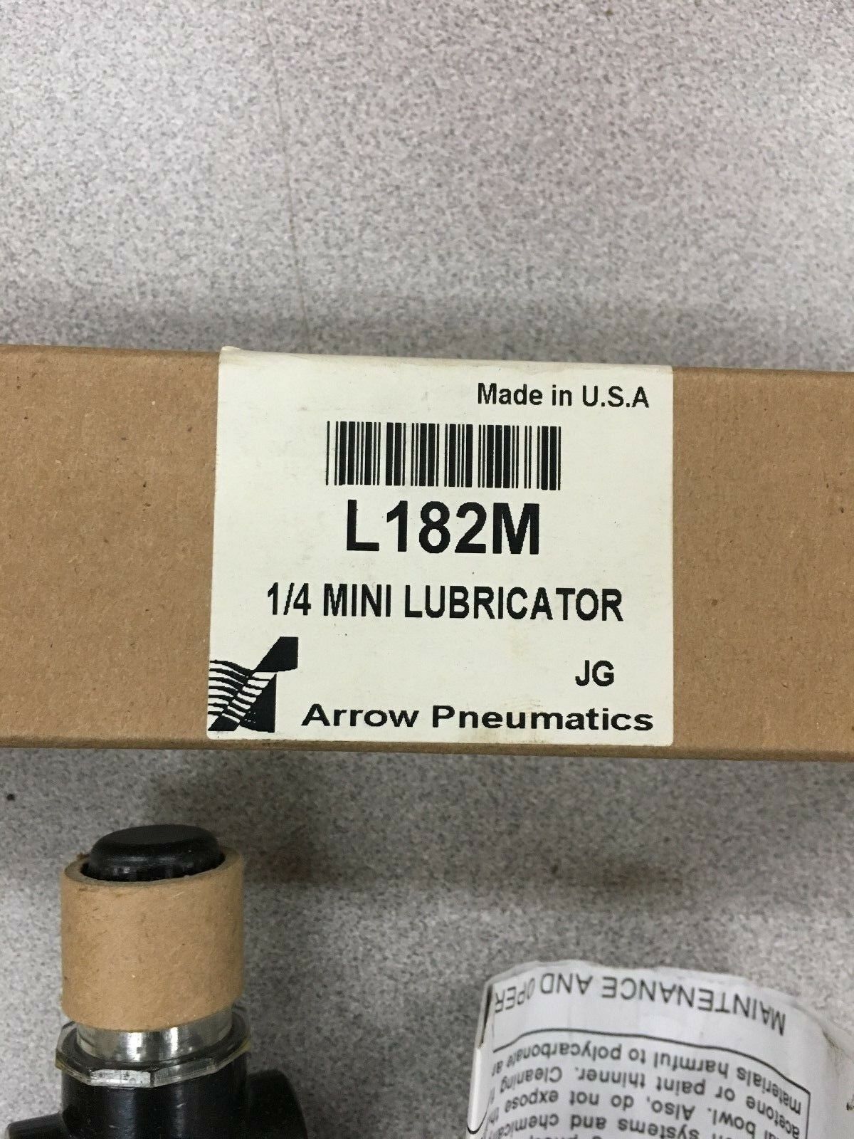 NEW IN BOX ARROW PNEUMATICS 1/4" MINI LUBRICATOR L182M