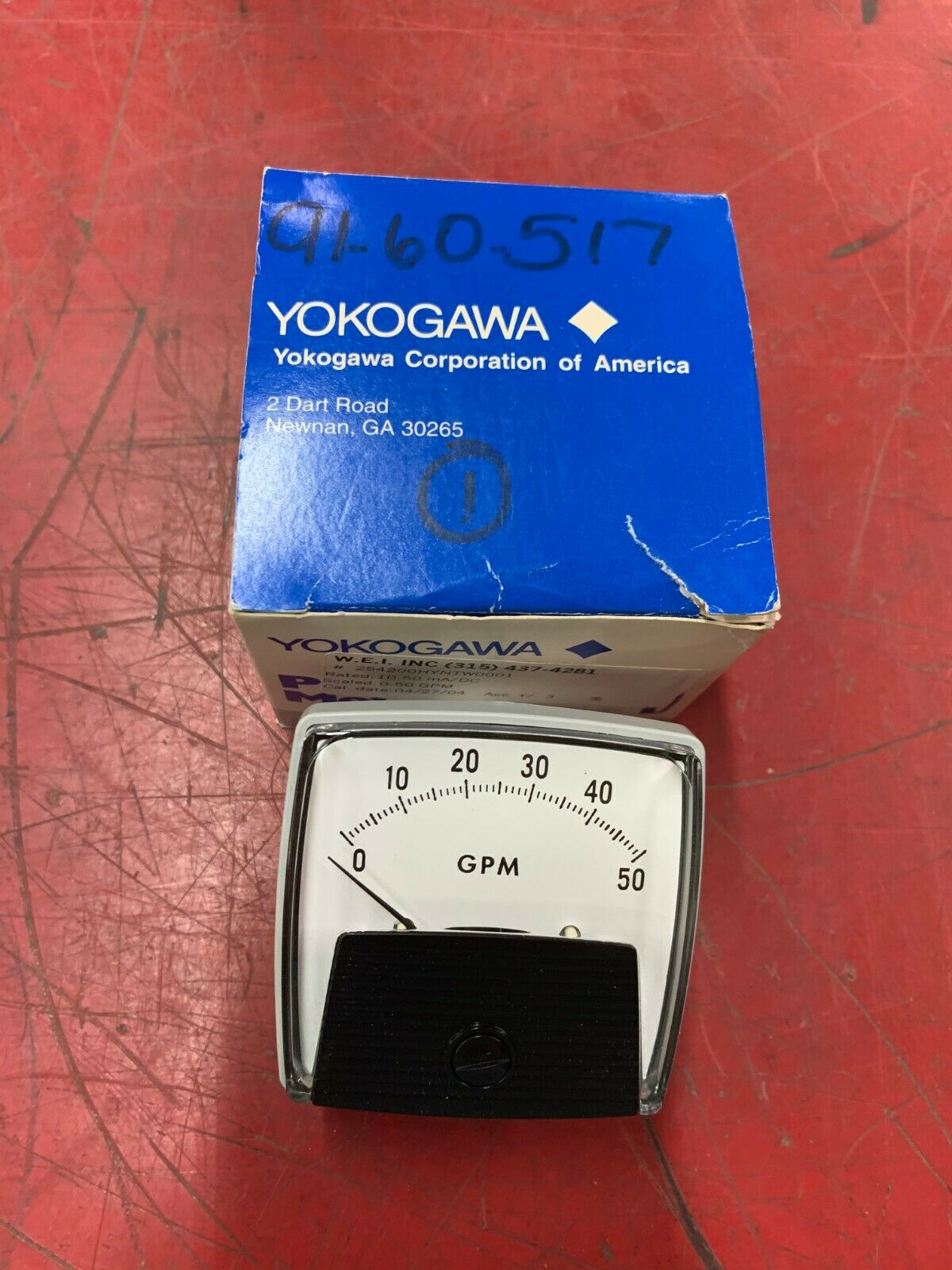 NEW IN BOX YOKOGAWA 0-50 GPM METER 254200HYNTW0001