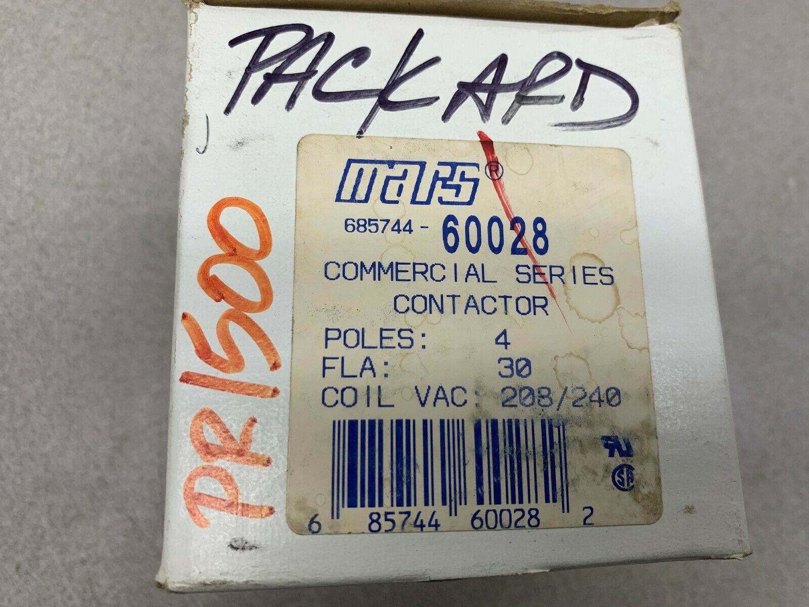 NEW IN BOX MARS CONTACTOR 685744-60028