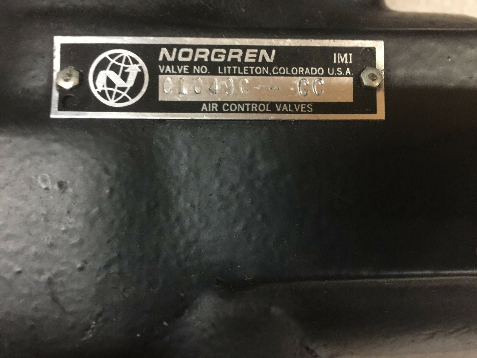 NEW NO BOX NORGREN VALVE C1049C-CC