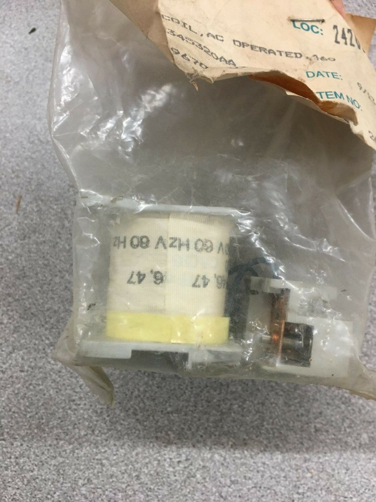 NEW SIEMENS A.C. OPERATED COIL 3TY7463-0AQ0