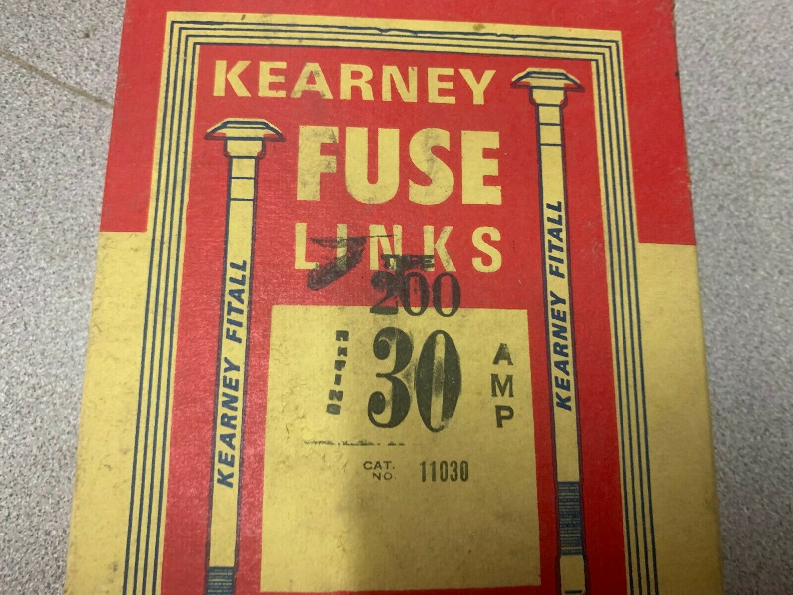 BOX OF 5 NEW IN BOX KEARNEY 30 AMP FUSE LINKS 11030