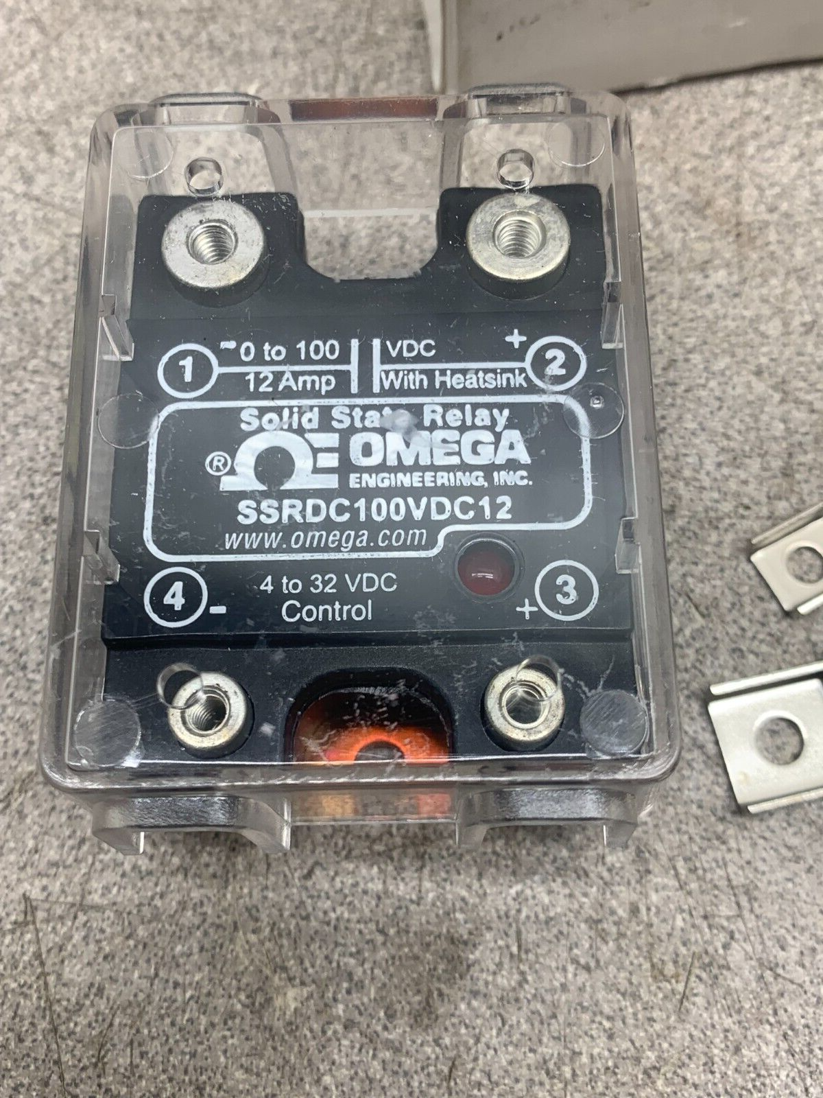 NEW IN BOX OMEGA SOLID STATE RELAY SSRDC100VDC12