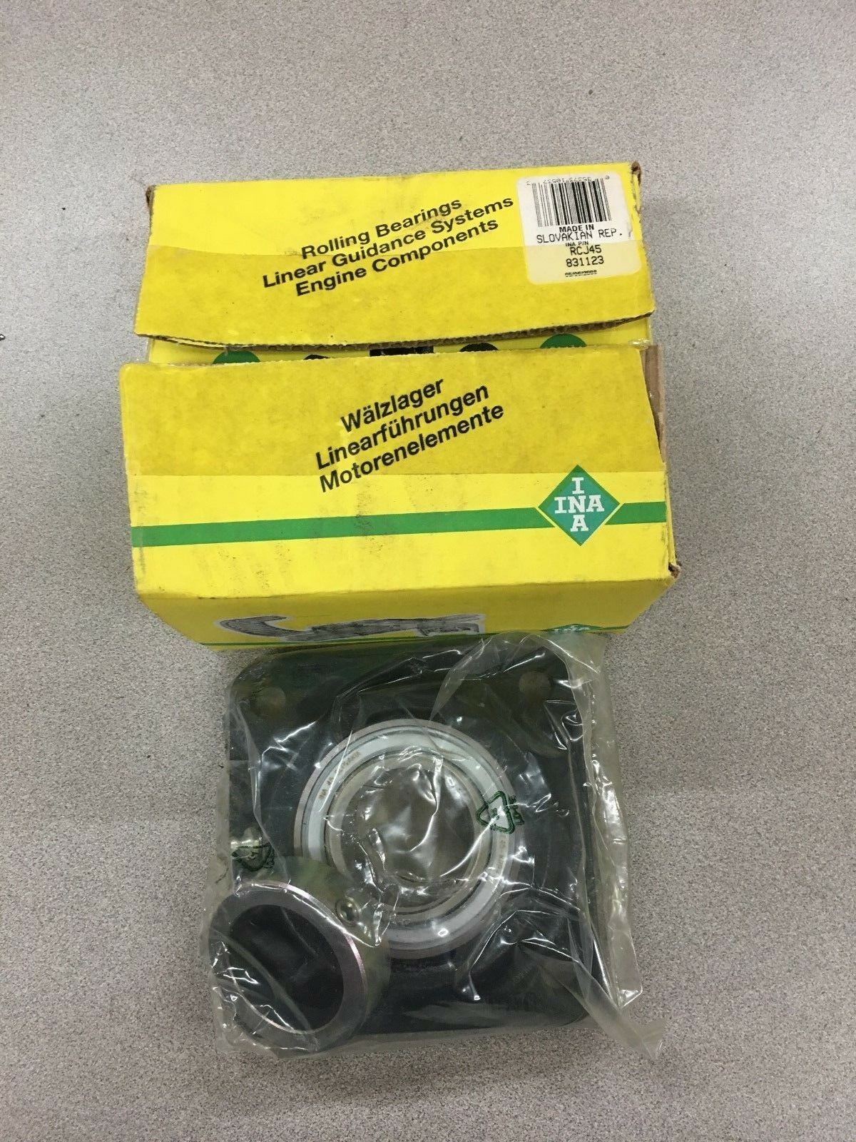 NEW IN BOX INA 4-BOLT FLANGE BEARING RCJ45