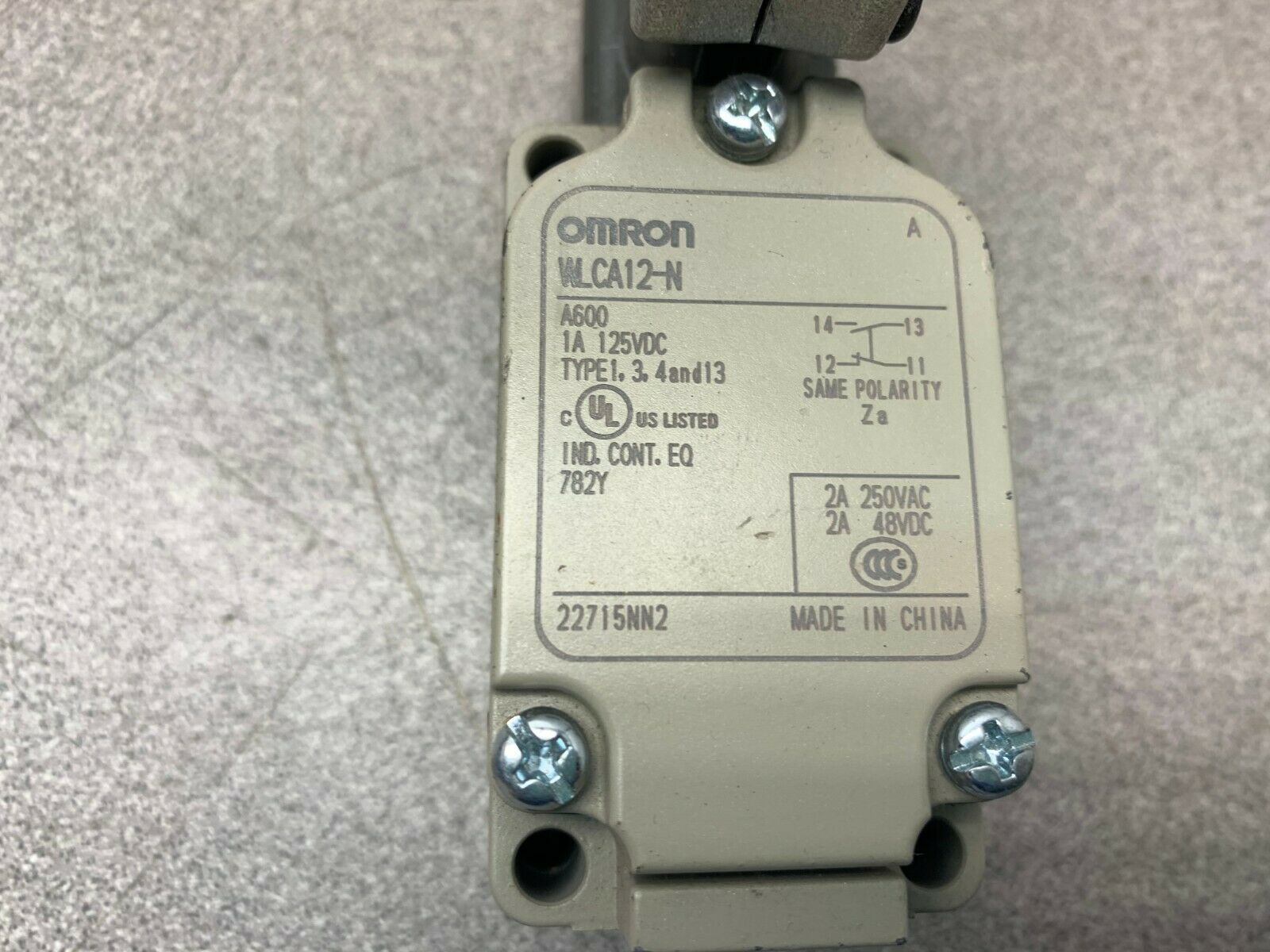 USED OMRON SWITCH WLCA12-N