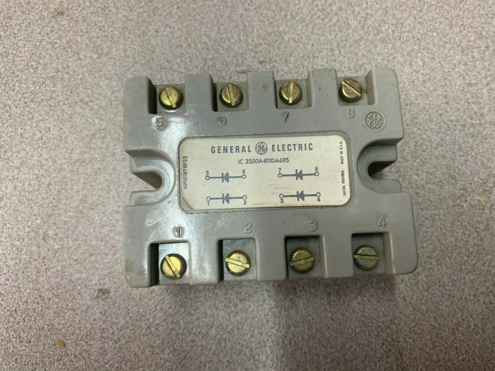 NEW NO BOX GENERAL ELECTRIC RECTIFIER IC 3500A401DA695