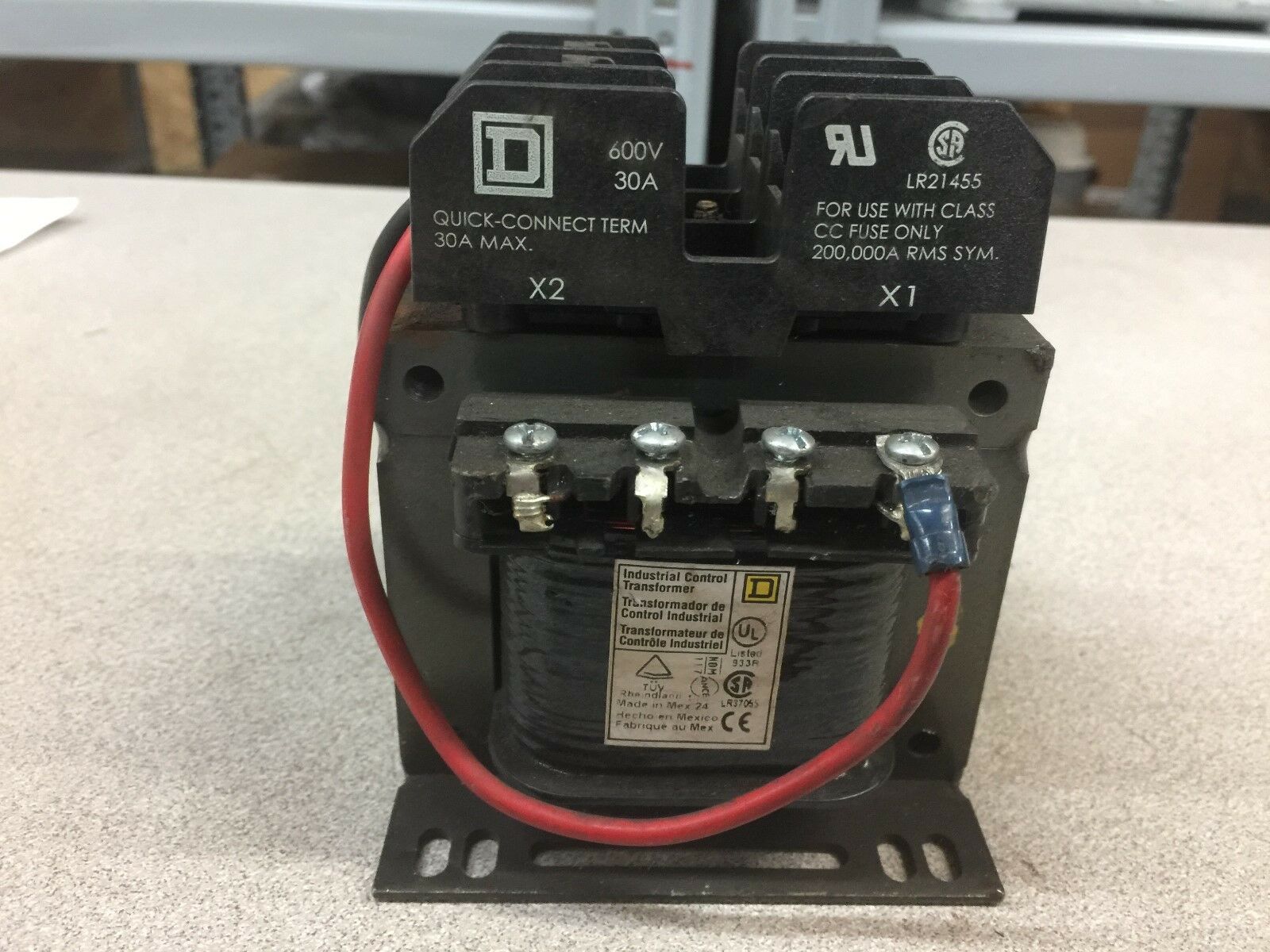 USED SQUARE D 0.15KVA CONTROL TRANSFORMER 9070TF150D1