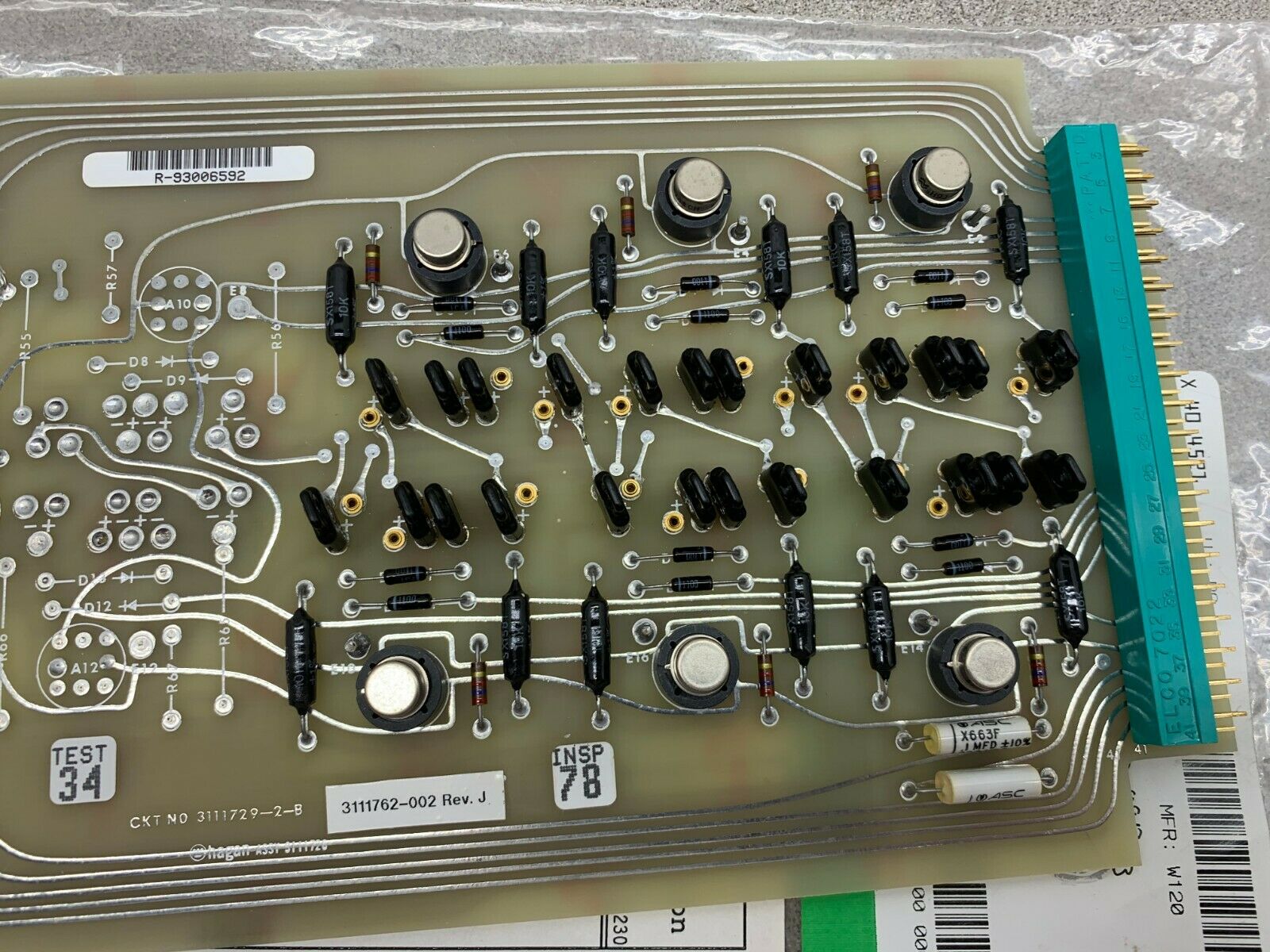 NEW NO BOX WESTINGHOUSE CIRCUIT BOARD 3111729-2-B