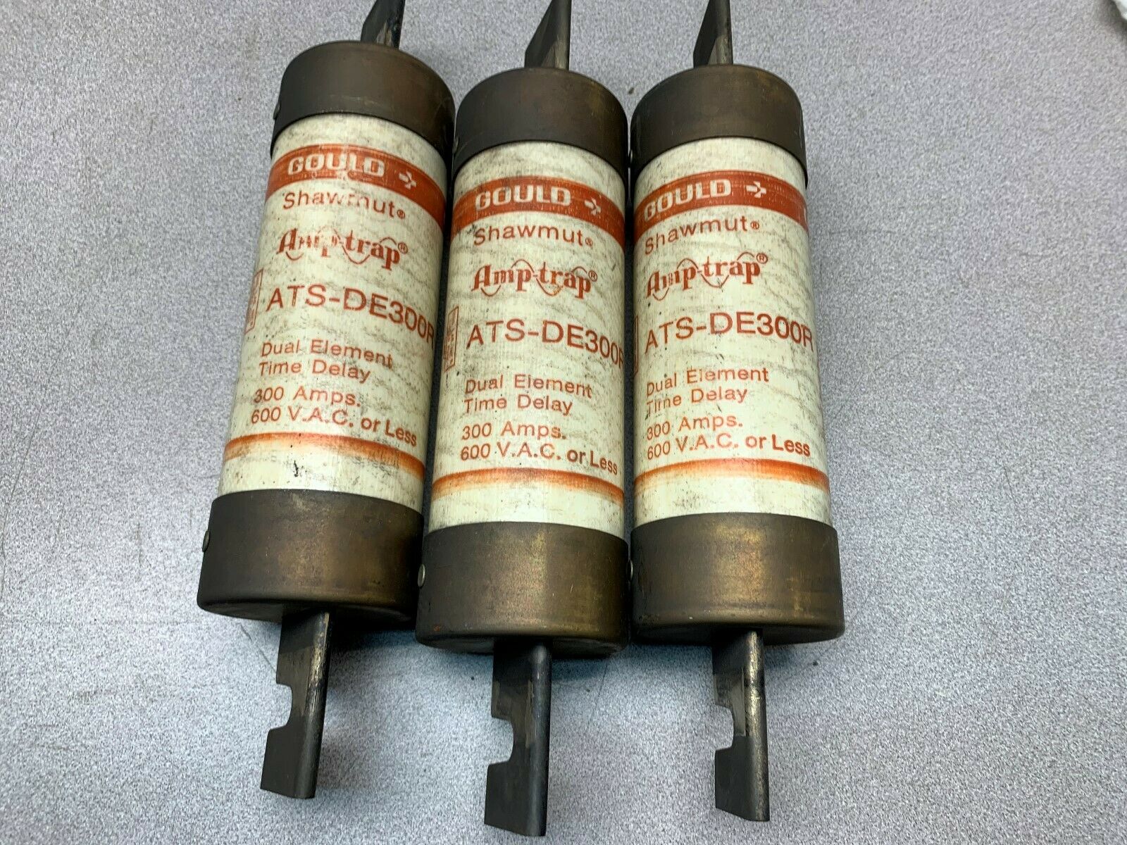 LOT OF 3 USED GOULD FUSE ATS-DE300R