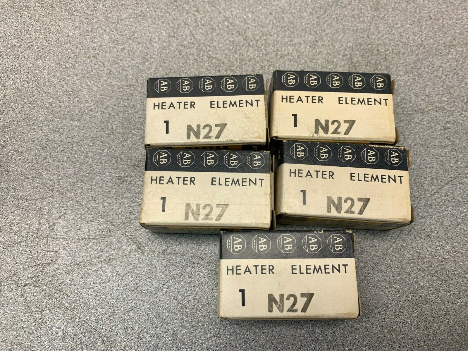 LOT OF 5 NEW IN BOX ALLEN BRADLEY HEATER ELEMENT N27