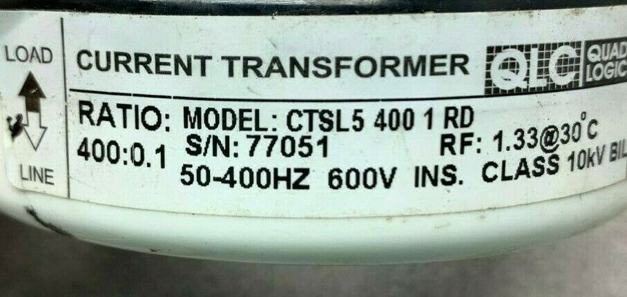 USED QLC TRANSFORMER CTSL5 400 1 RD