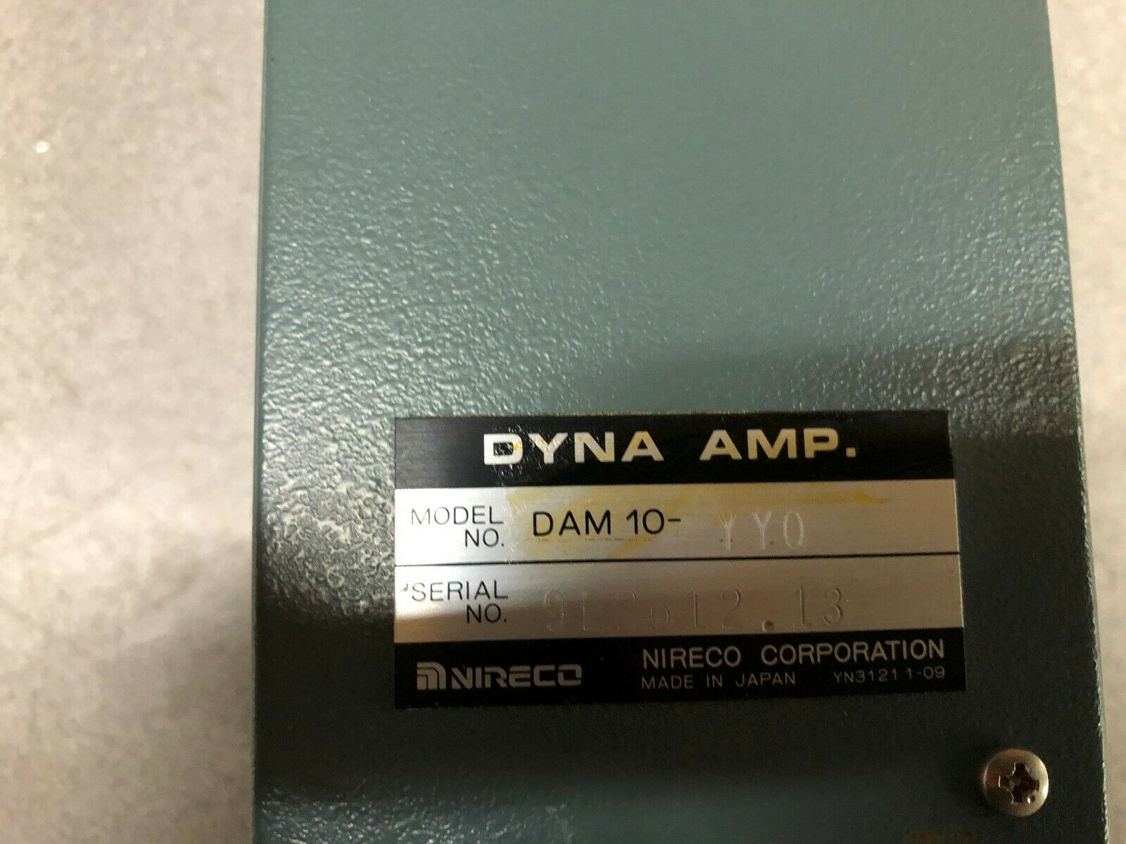 USED NIRECO DYNA AMP AMPLIFIER DAM 10-YY0