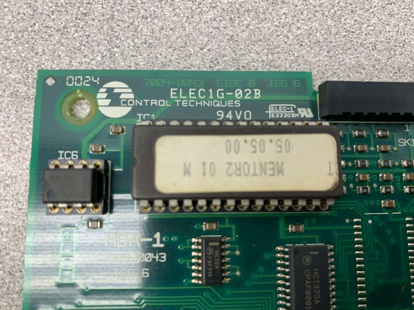 USED CONTROL TECHNIQUES CIRCUIT BOARD ELEC1G-02B