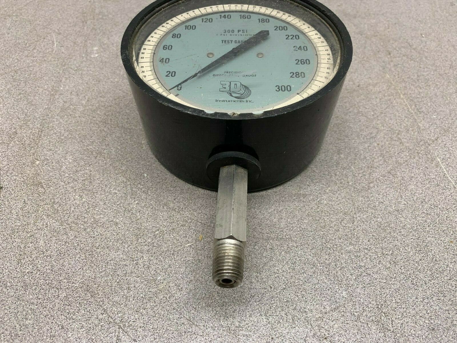 USED 3D INSTRUMENTS 0-300 PSI TEST GAUGE 25554-26B51