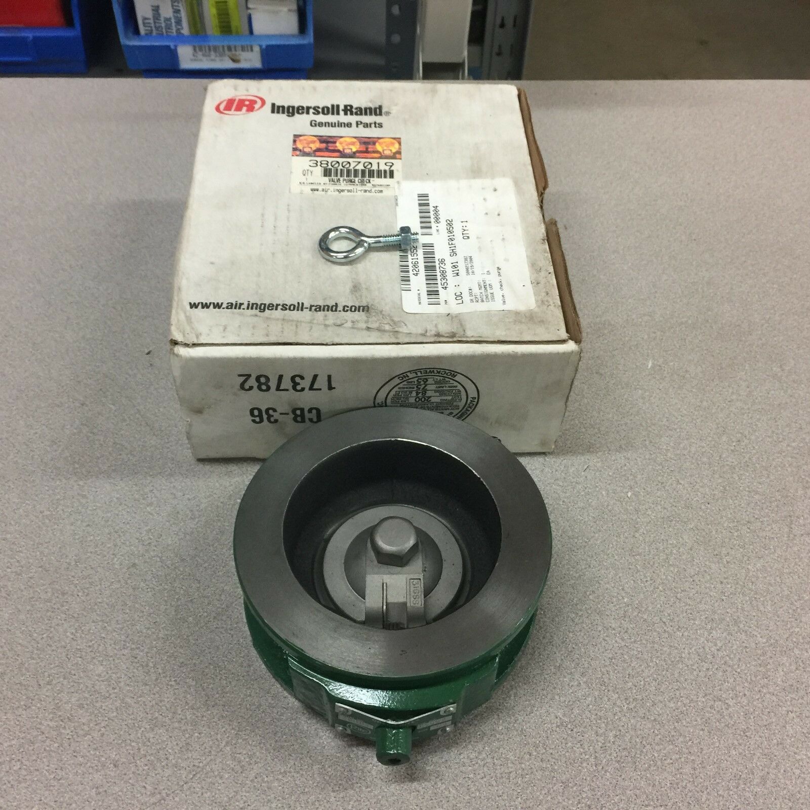 NEW IN BOX INGERSOLL RAND PURGE CHECK VALVE 38007019