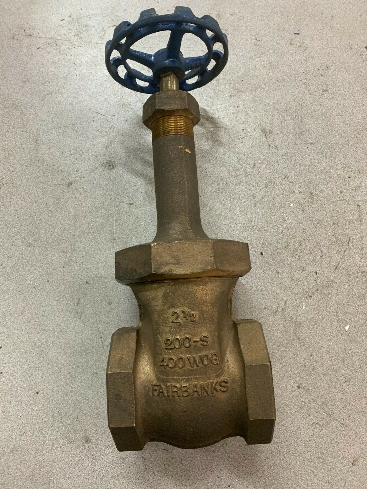 NEW FAIRBANKS 2-1/2" 200-S 400WOG GATE VALVE 0234-N SOLID SEATS NICKEL WEDGE