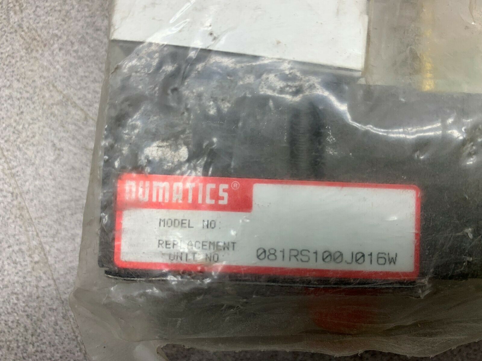 NEW NO BOX NUMATICS VALVE 081RS100J016W