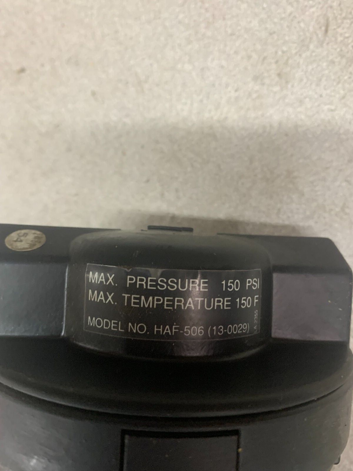 USED ITW DEVILVLISS REGULATOR HAF-506